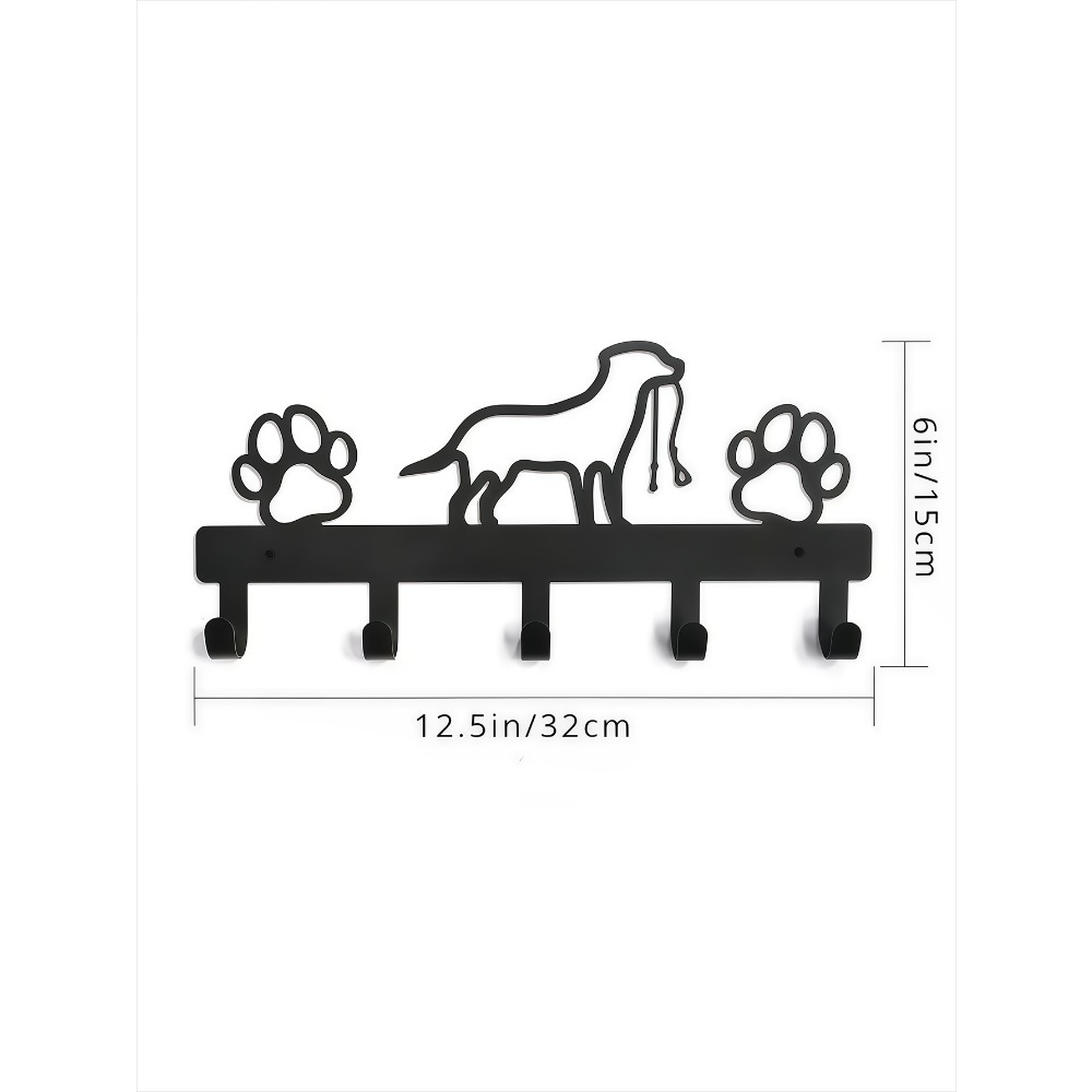 Cat-Design Metal Wall Hooks — Decorative Coat & Key Hangers