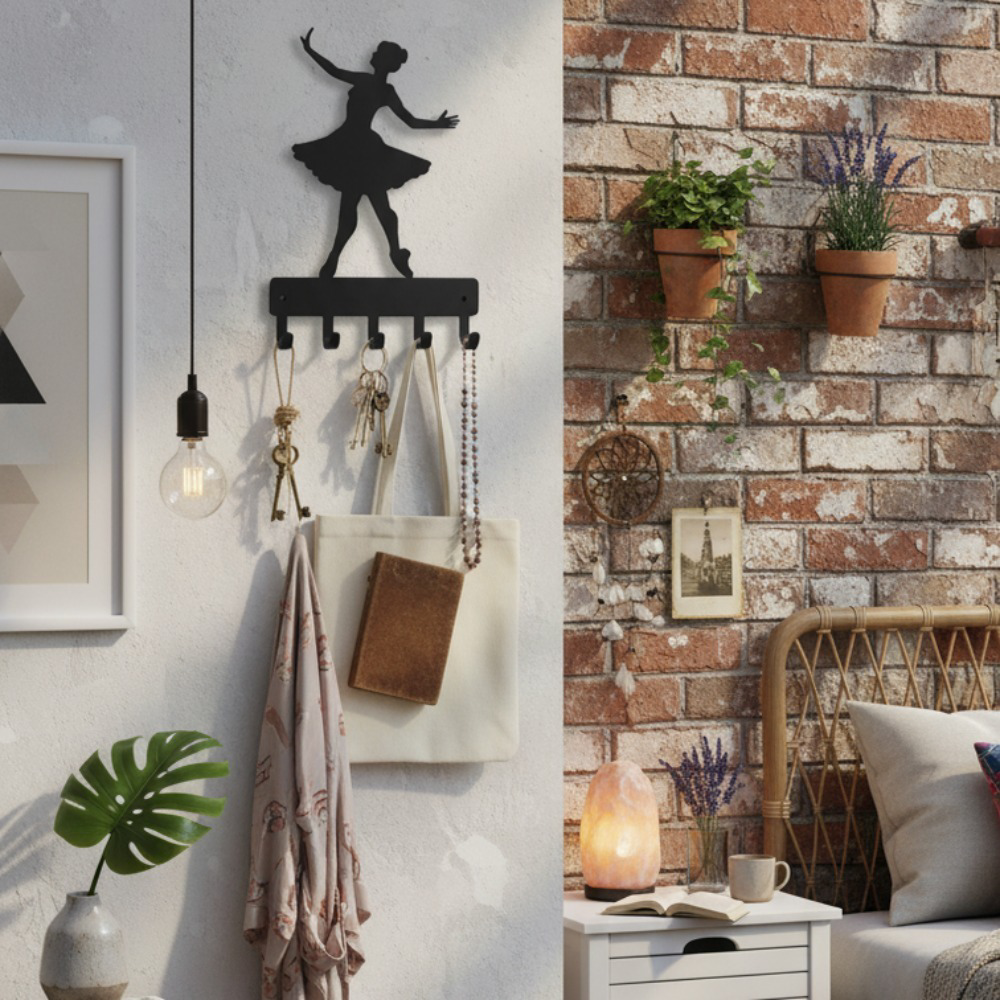 Ballerina Wall Hook — Waterproof Rust-Proof Decorative Hanger