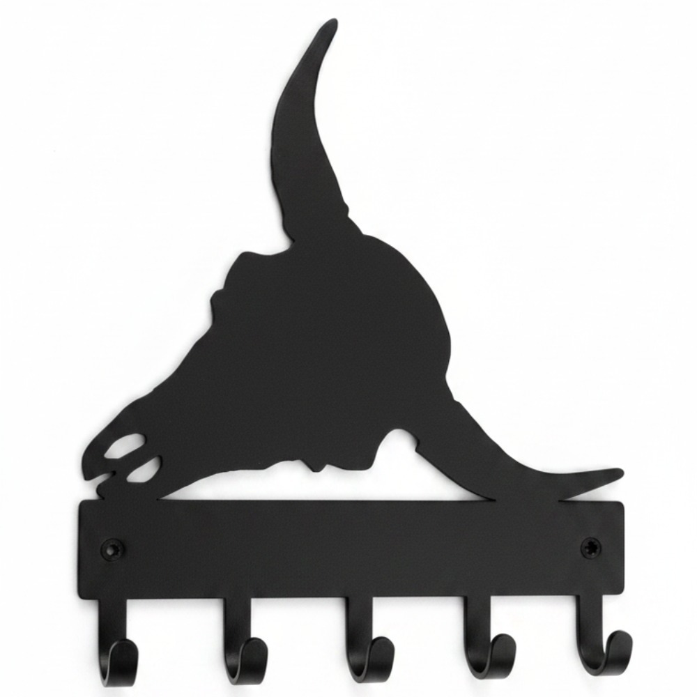 6-Pack Industrial Metal Wall Hooks — Heavy-Duty Coat & Hat Hangers
