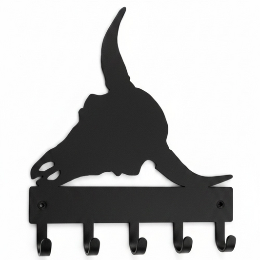 6-Pack Industrial Metal Wall Hooks — Heavy-Duty Coat & Hat Hangers
