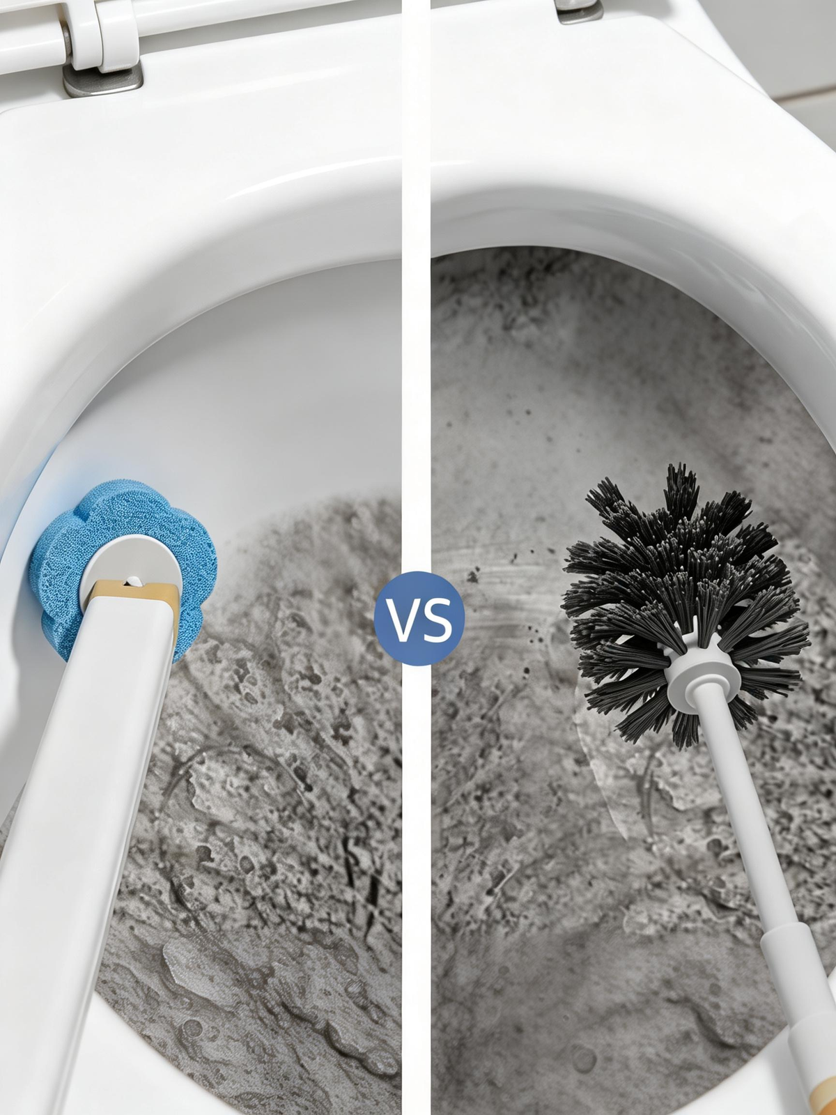 Wall-Mounted Toilet Brush and Plunger Set