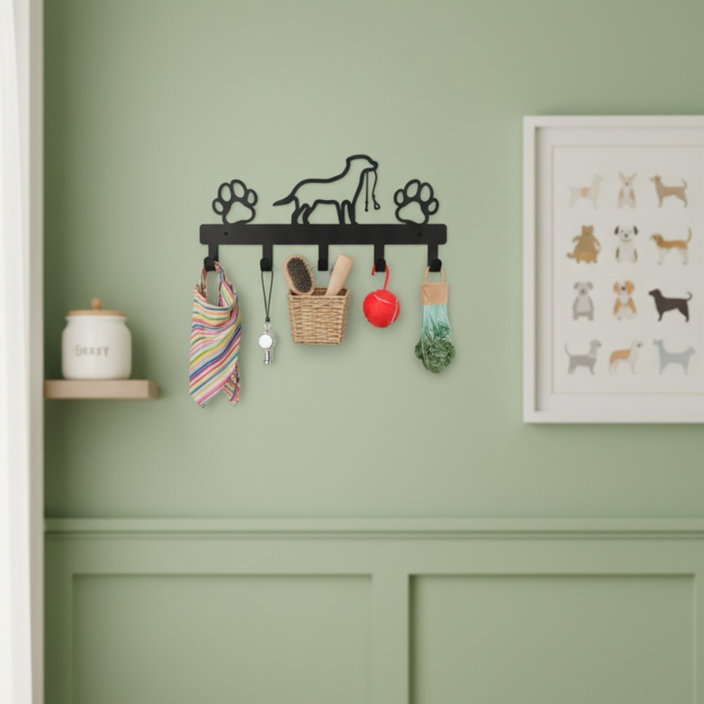 Cat-Design Metal Wall Hooks — Decorative Coat & Key Hangers