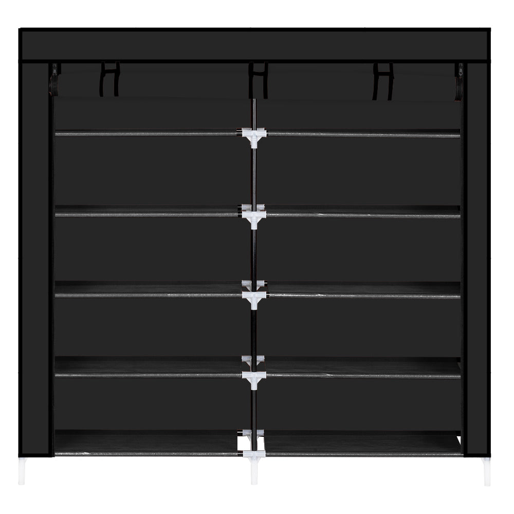 7-Tier Portable Shoe Rack with Fabric Cover