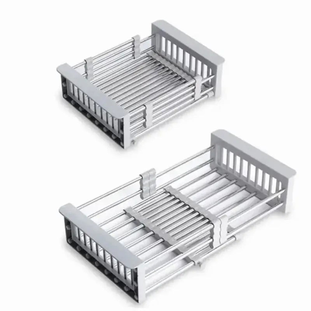 Adjustable Over-Sink Stainless Dish Drying Rack