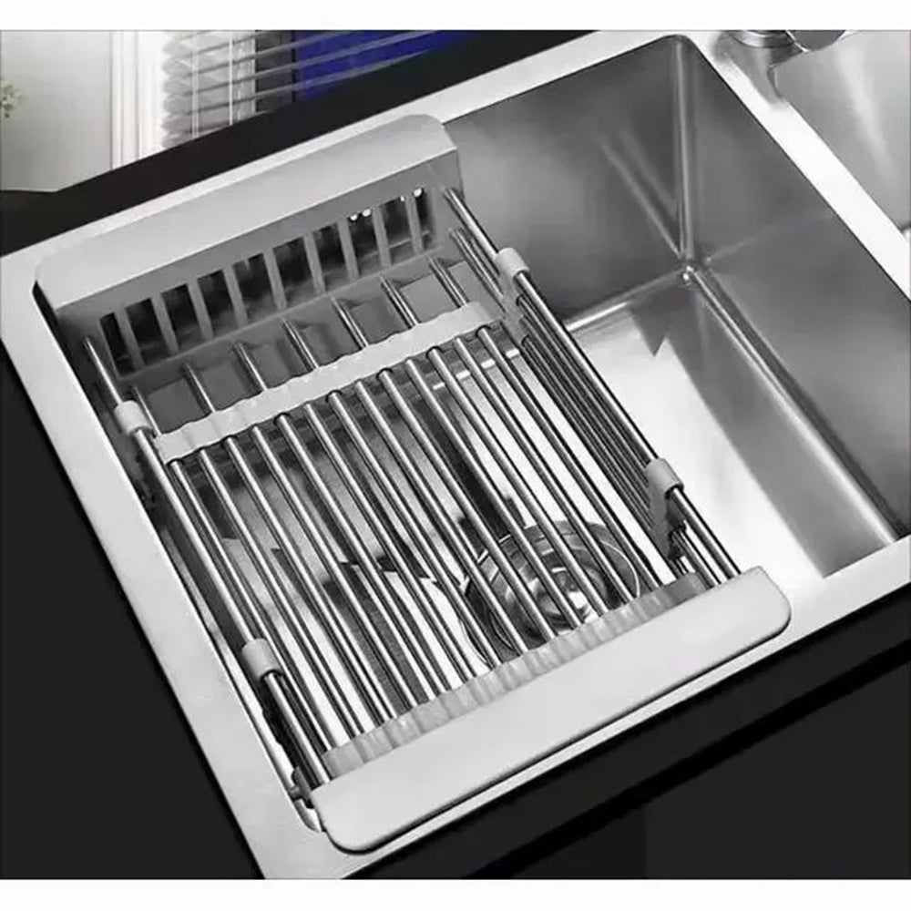Adjustable Over-Sink Stainless Dish Drying Rack