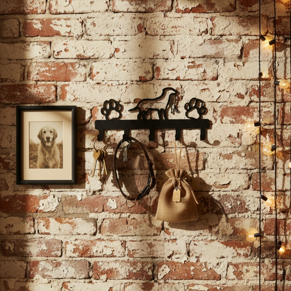 Cat-Design Metal Wall Hooks — Decorative Coat & Key Hangers
