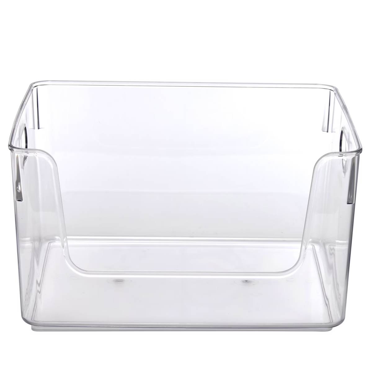 Clear Open-Front Stackable Pantry Organizer Bin