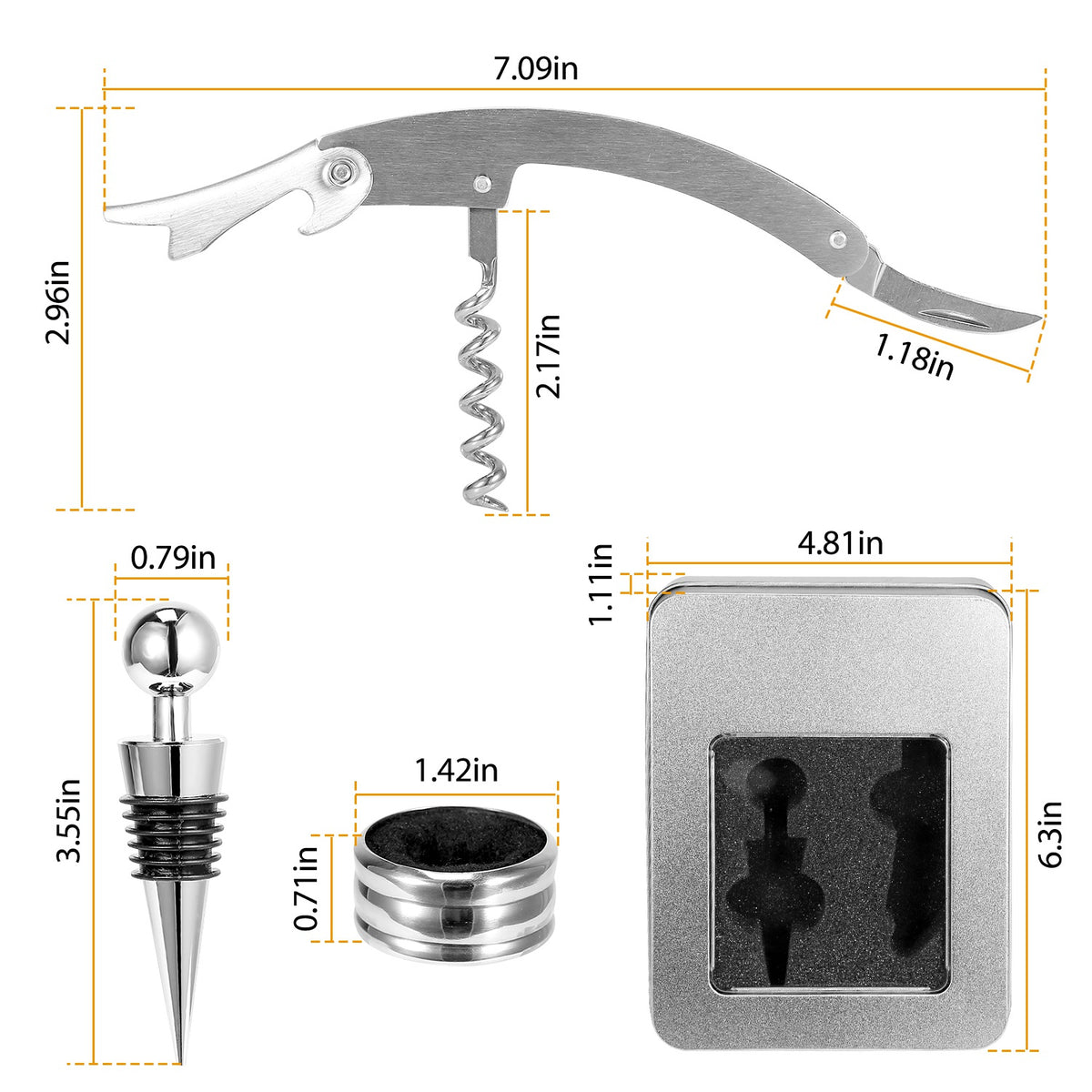 3-in-1 Wine Bottle Opener Gift Kit