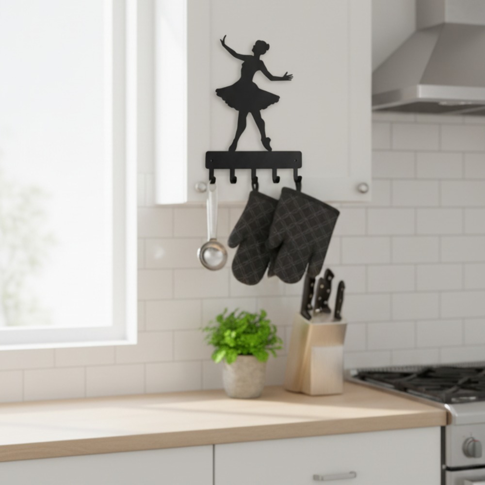 Ballerina Wall Hook — Waterproof Rust-Proof Decorative Hanger