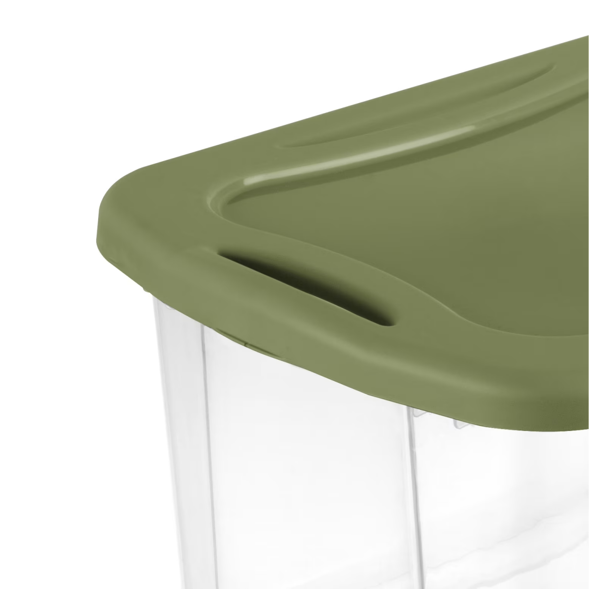 40-Quart Clear Storage Bin with Full-Grip Handles