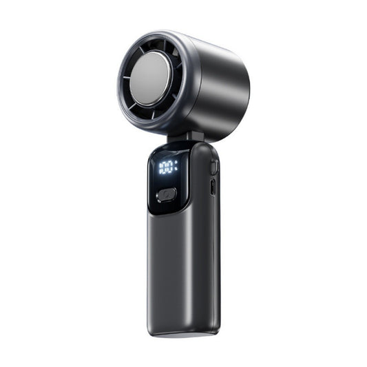 Turbo Handheld Fan with Ice Cooling & LED Display — 100-Speed Rechargeable Portable Fan, 90° Foldable, USB-C Fast Charging