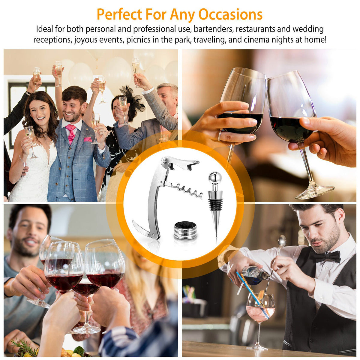 3-in-1 Wine Bottle Opener Gift Kit