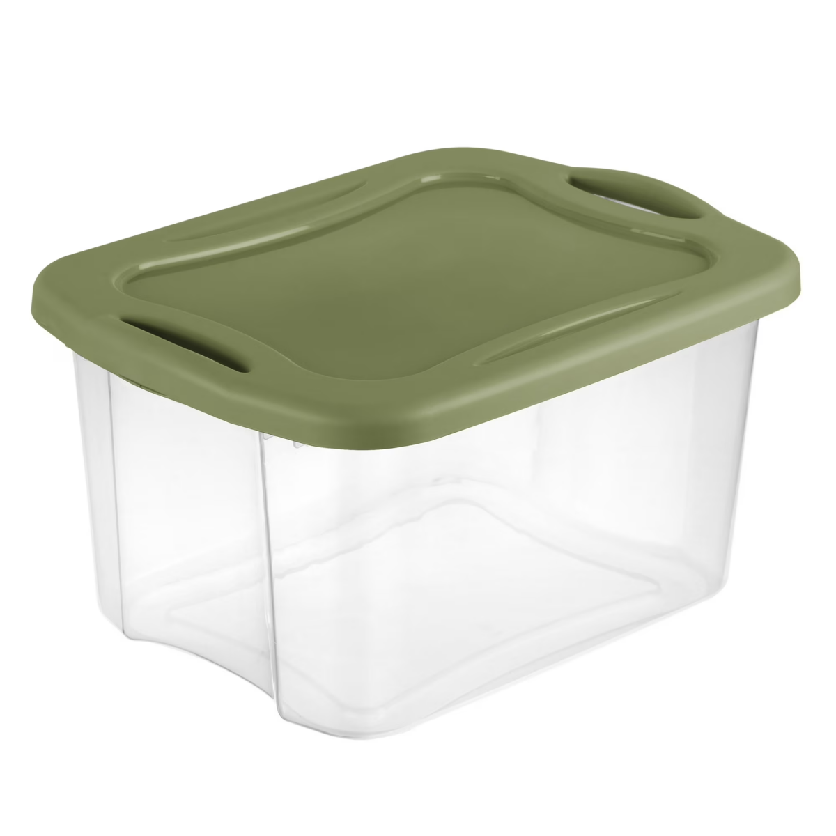 40-Quart Clear Storage Bin with Full-Grip Handles